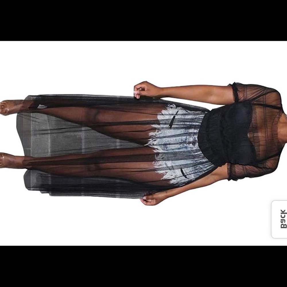 Short Sleeve Maxi Dress Cover Up